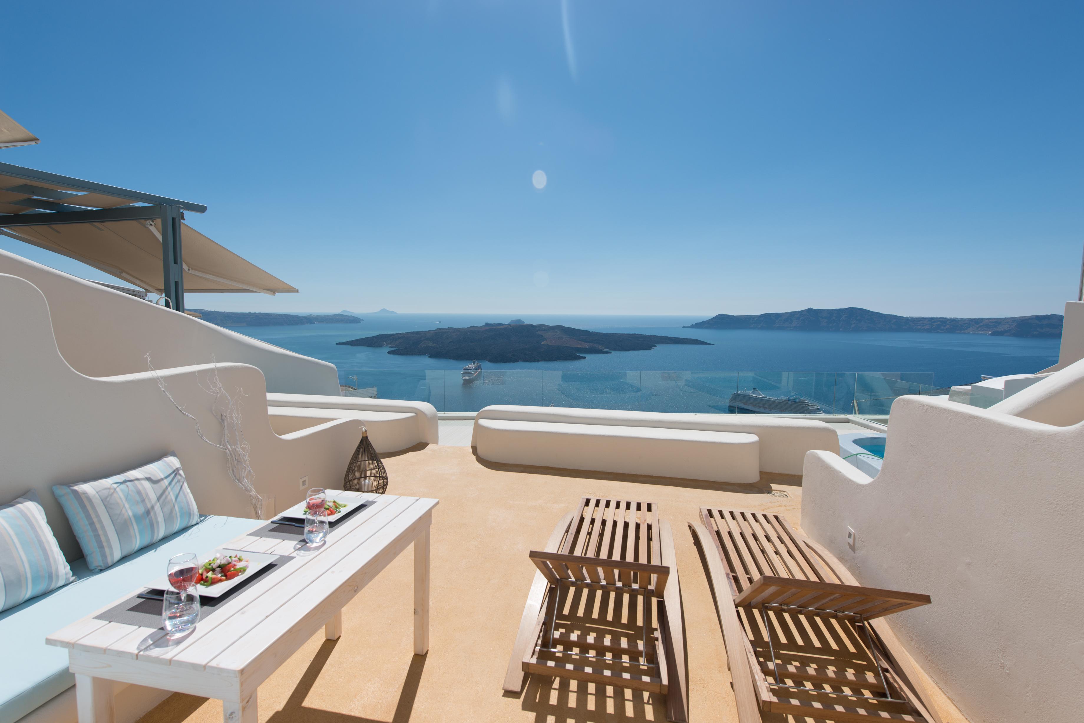 On The Cliff Hotel Fira  Exterior foto